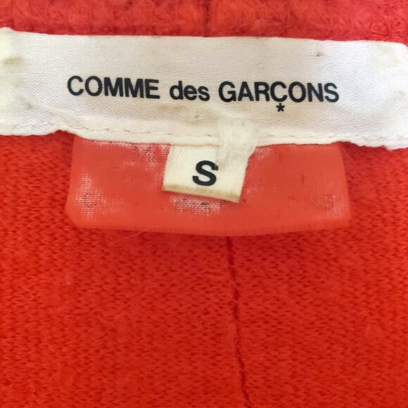 Vintage Comme des Garcons Red Wool Sweater Cardigan (ONE OF A KIND / RARE GEM) - Picture 2 of 9